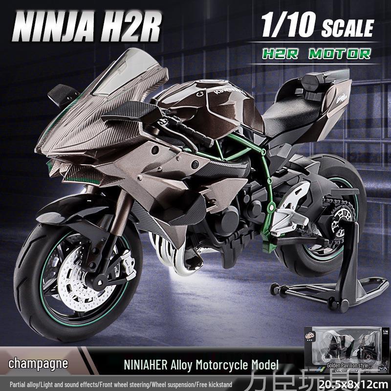 Alloy 1:10 BMW S1000RR Motorcycle Model with Sound and Light Features