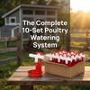 10 Sets High Quality Plastic Automatic Poultry Drinker Durable Chicken Water Feeder  Bird