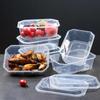 Disposable Thickened Plastic Takeout Bowls with Lids