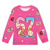 19702 Kinder Jungen Mädchen Steal a Brainrot 67 Six Seven Druck Langarm T-Shirt Hose Pyjama Nachtwäsche Sets