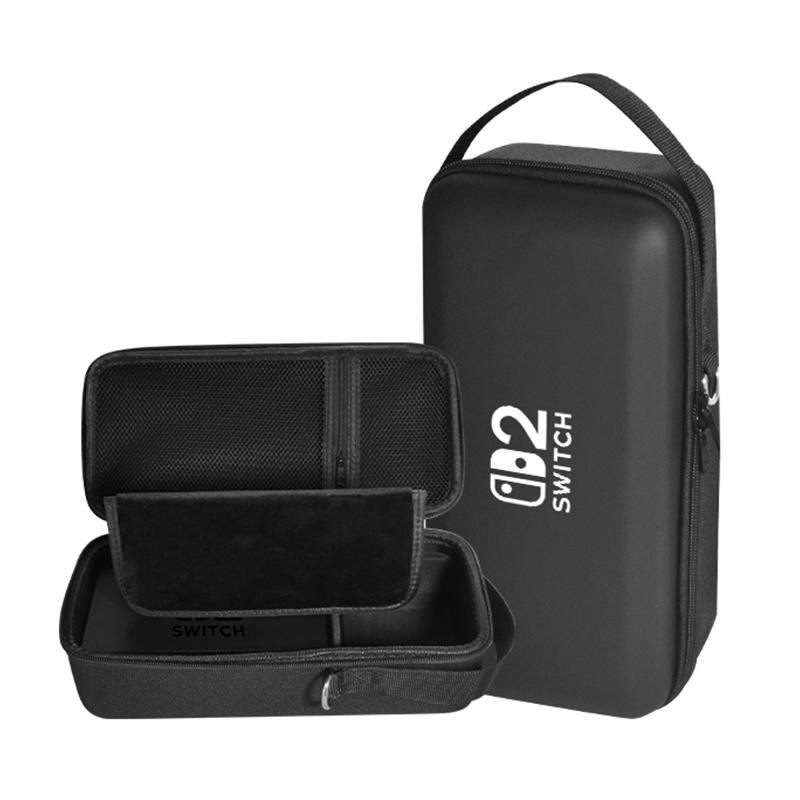 Portable for Nintendo Switch2 Storage Case Oled Protective Case Travel Bag Large Capacity Switch 2 Bag Portable Hard Shell Stand Case чёрный