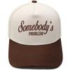 Somebody's PROBLEM fun embroidery color matching truck driver hat men's and women's sunshade dad hat
