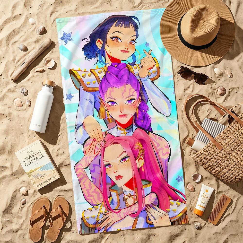 anime k-k-popS soft Beach Towel Trip swim d-demonS Pool bath h-hunters-S Gym M-Mira R-Rumi home room Z-Zoey meme Decor Gift