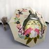 1pz Ombrello Totoro Fiori Apertura/Chiusura Automatica Robusto Telaio in Ferro, Ombrello da Viaggio Compatto - Regalo Perfetto per Donne, Uomini a0829110