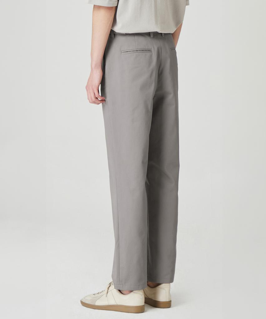 247Silijeu Adjustable Cotton Chino Pants Dark Gray