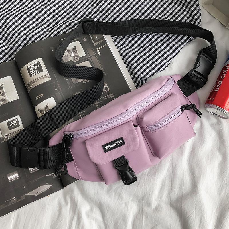 Chest Bag for Women's Waist Bag Sports Riding Breasts Multi pocket Men's Travel Light Bag One Shoulder Crossbody Bag