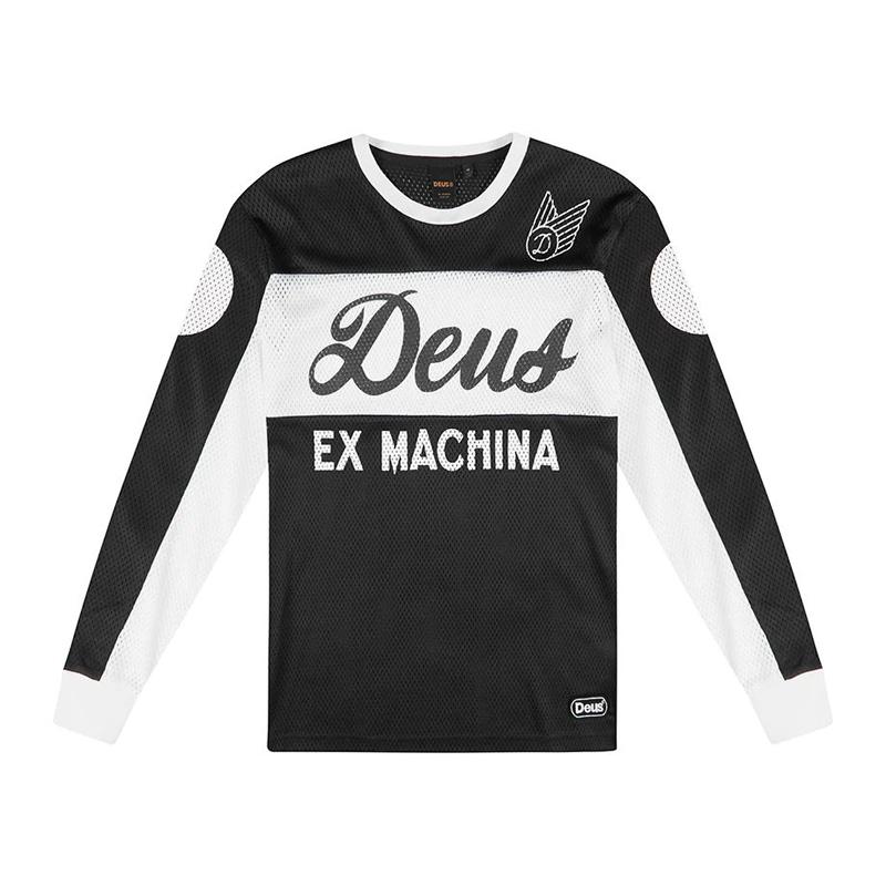 DEUS American Retro Quick-drying Breathable Moisture Removal Jersey Sports Outdoor Long-sleeved T-shirt Racing Ruffian Handsome Locomotive Suit