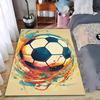 Colorful Soccer Ball Print Carpet for Bedroom or Living Room Decor Suitable for Use As an Anti-slip for Living Room Bedroom Sofas