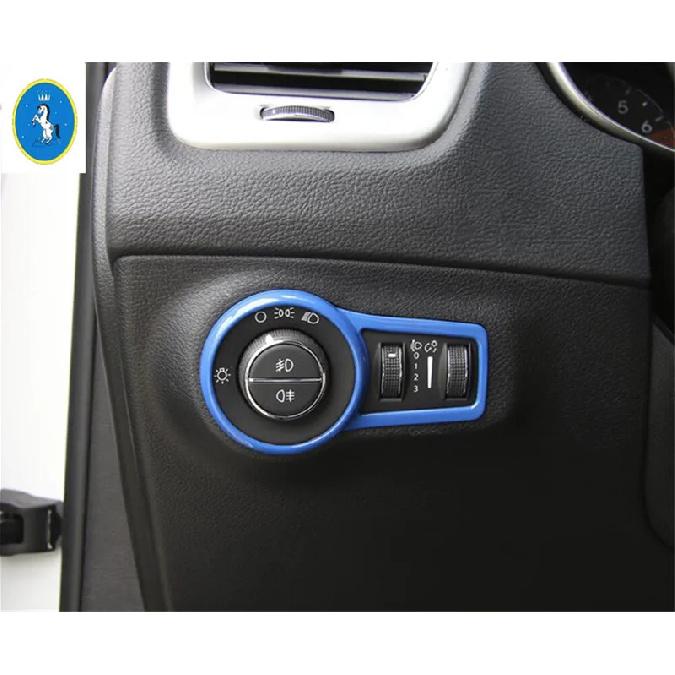 Auto Front Scheinwerfer Lampe Schalter Knopf Abdeckung Zierleiste Passend für Jeep Compass Linkslenker 2017 - ABS Innenraum Zubehör