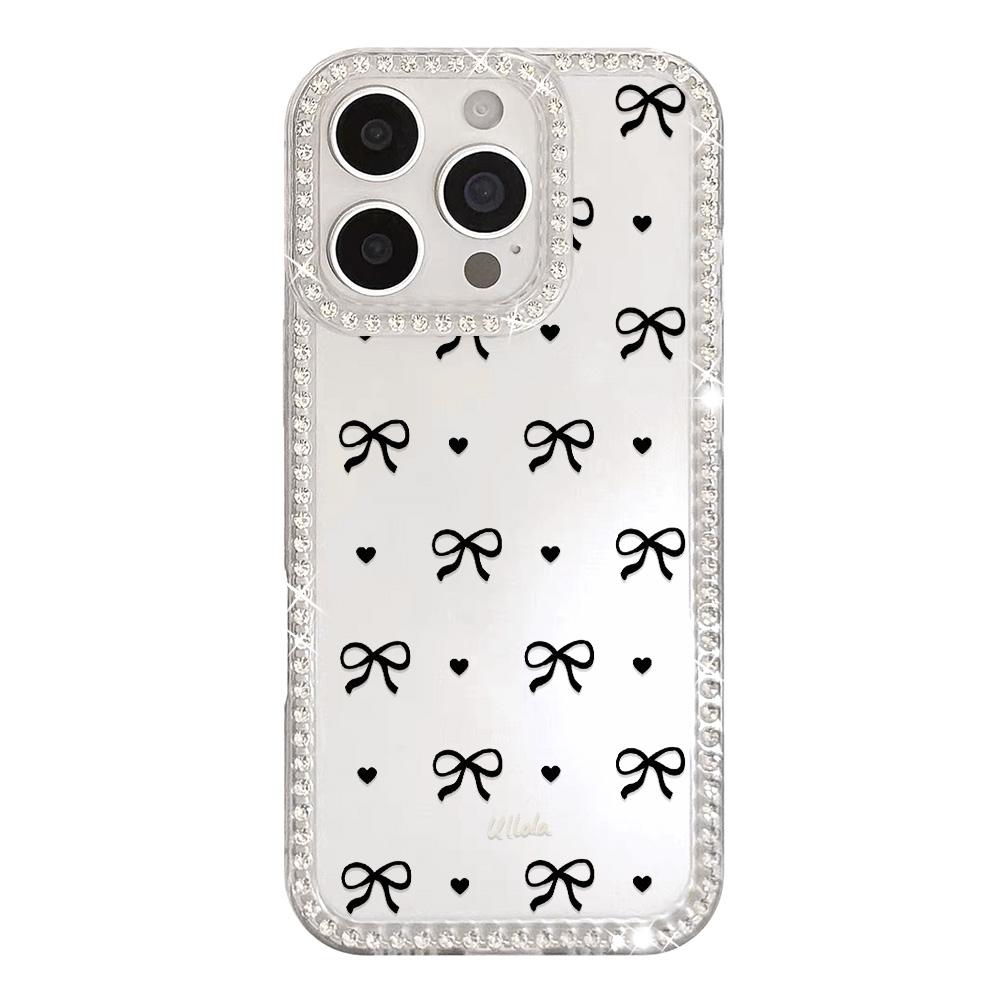 Bracelet Chain Phone Case For iPhone 17 16 15 13 14 for 17Air 17 12 14 16 Pro 17 14 16 Pro Max Sparking Diamond Cute Pattern Hard Cover With Lanyard