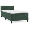 3130886 vidaXL Divan Bed with Mattress Dark Green 100x200 Cm