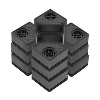 4 Stück Waschmaschinen-Höhenversteller Anti-Vibrations-Pads Stumme Rutschfeste Erhöhungsmatte Kühlschrank Trockner Stützständer 11,5 CM