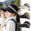 Summer Hat Large Head Circumference Breathable Mesh Sun Protection Hat with Extended Brim Mesh Top Outdoor Travel Sunshade Hat
