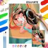Princess Jasmine Flower Oil Paint By Numbers Hand Painting Kit. Home Decor Gift