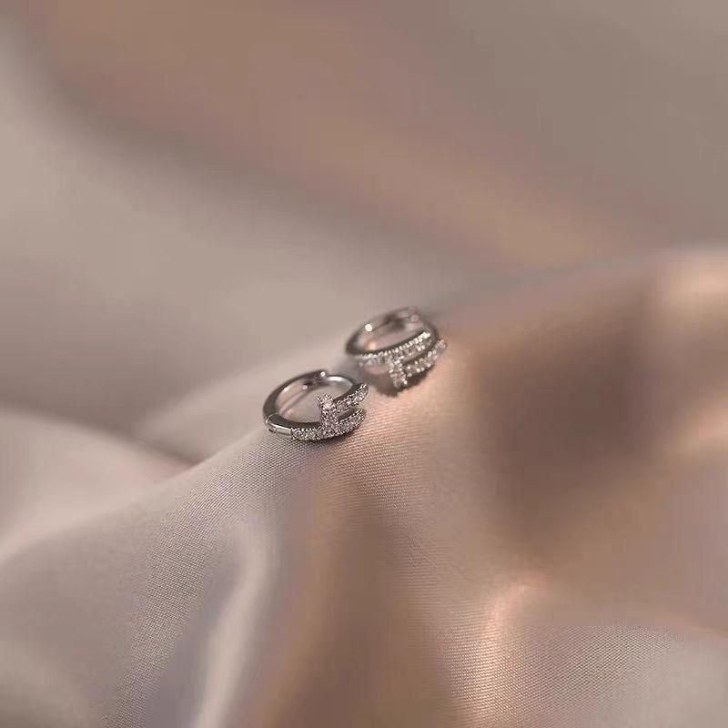 925 Sterling Silver Hoop Earrings: 2025 Modern Niche Design - Elegant & Luxurious for Women