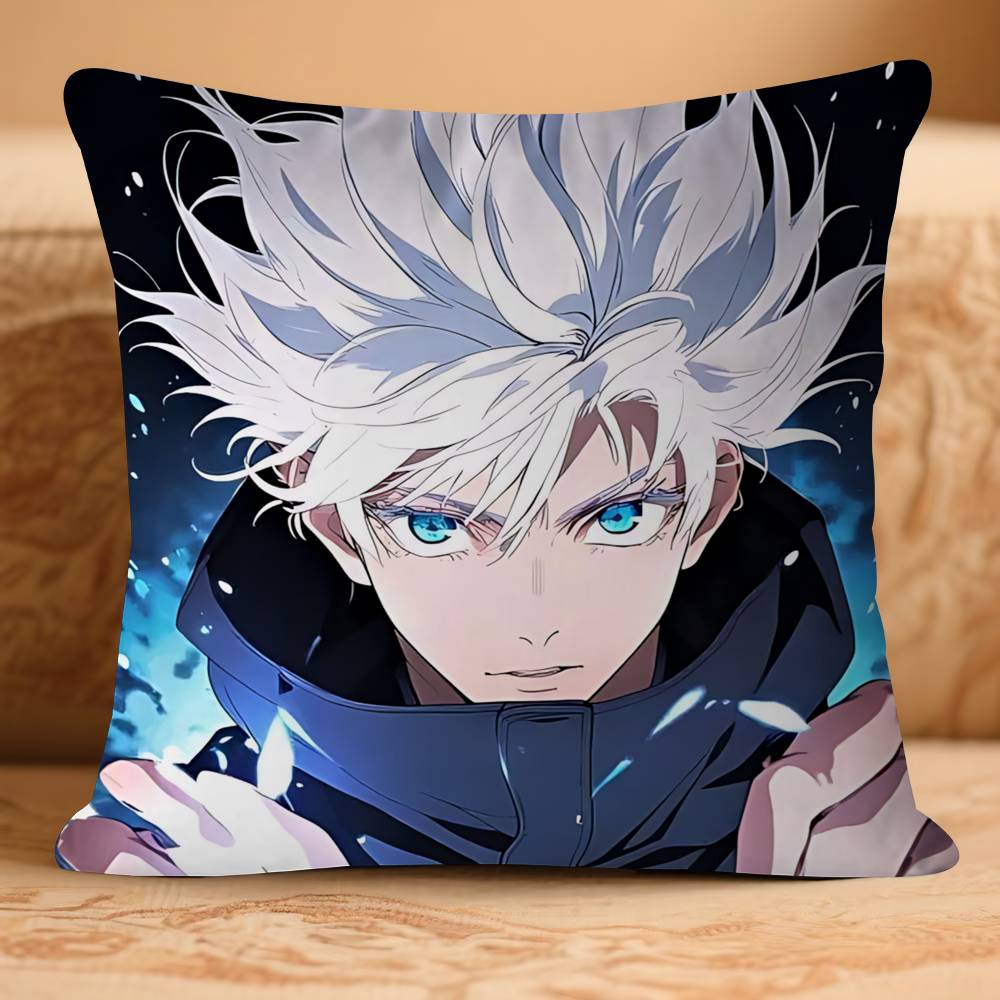 Satoru Anime GojoS Pillow Case Removable Washable Cushion Cover – All-Season Soft Linen