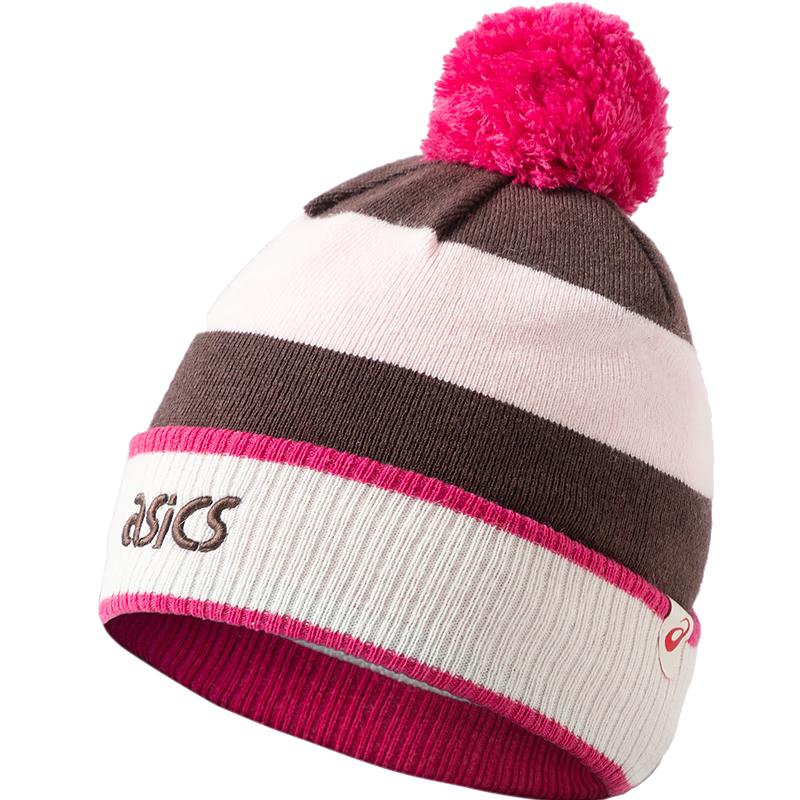 Asics Kids Striped Winter Knit Hat One Size