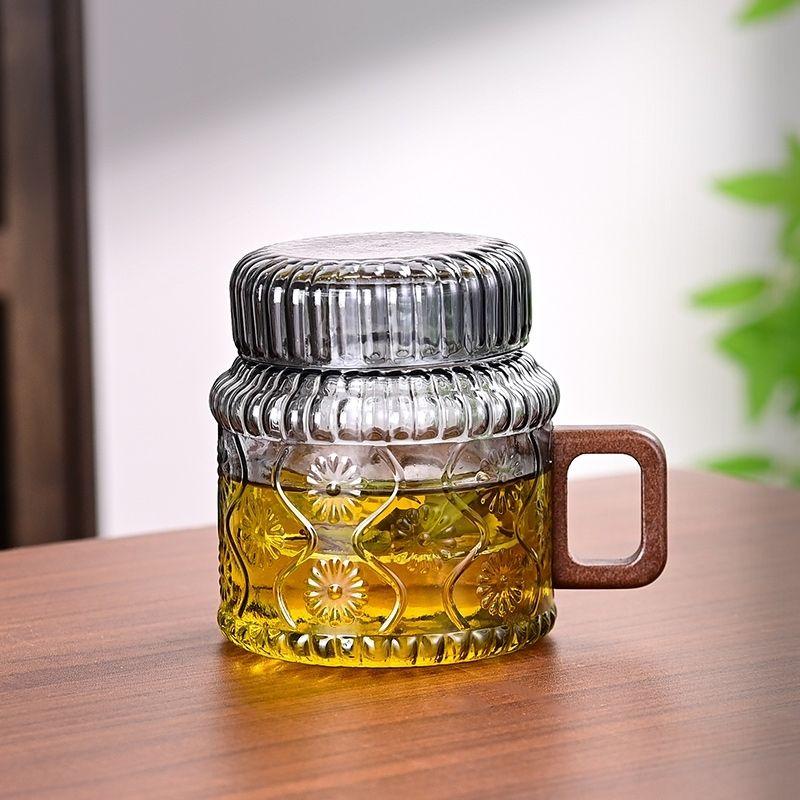 

Термостойкий стеклянный чайник Мини-фильтр Чайник Чайник для кипячения воды Интернет-знаменитость Домашний заварочный чайник, Разделение чая и воды