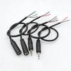 3Set 25/30cm 2.5mm 3.5MM 2/3/4 Core 2pole 3pole 4pole Mono Stereo Male Female Audio Extension Cable Headset Aux Connector