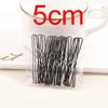 1 Pack 5cm 6cm 7cm 8cm Hair Pins Grips Waved Black Pins Alloy Metal Hair Grips Support