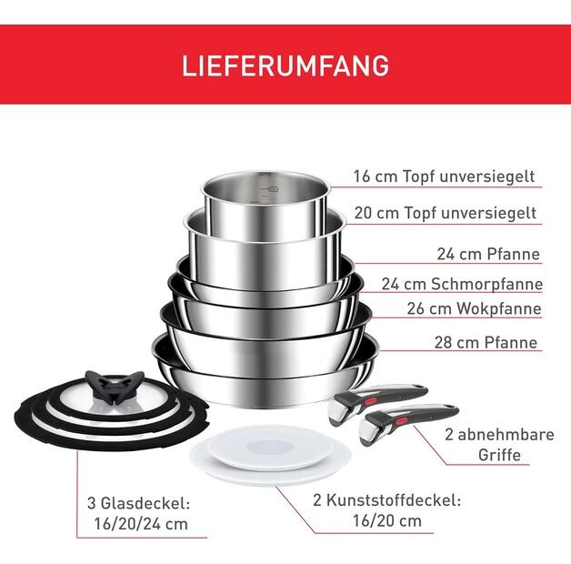 Tefal Ingenio Preference On Cookware Set, 13 Pieces (L9749432)