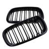 Rhyming Car Front Bumper Kidney Grille Black Dual Slat Grill Fit For BMW X5 F15 X6 F16 2014-2017 Car Modified Parts