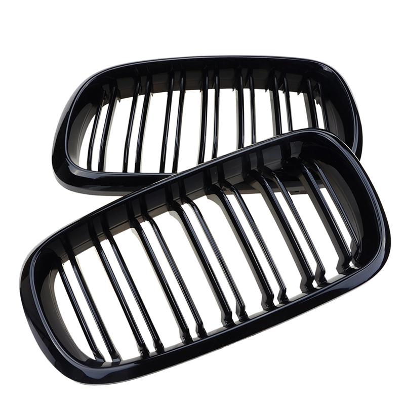 Rhyming Car Front Bumper Kidney Grille Black Dual Slat Grill Fit For BMW X5 F15 X6 F16 2014-2017 Car Modified Parts