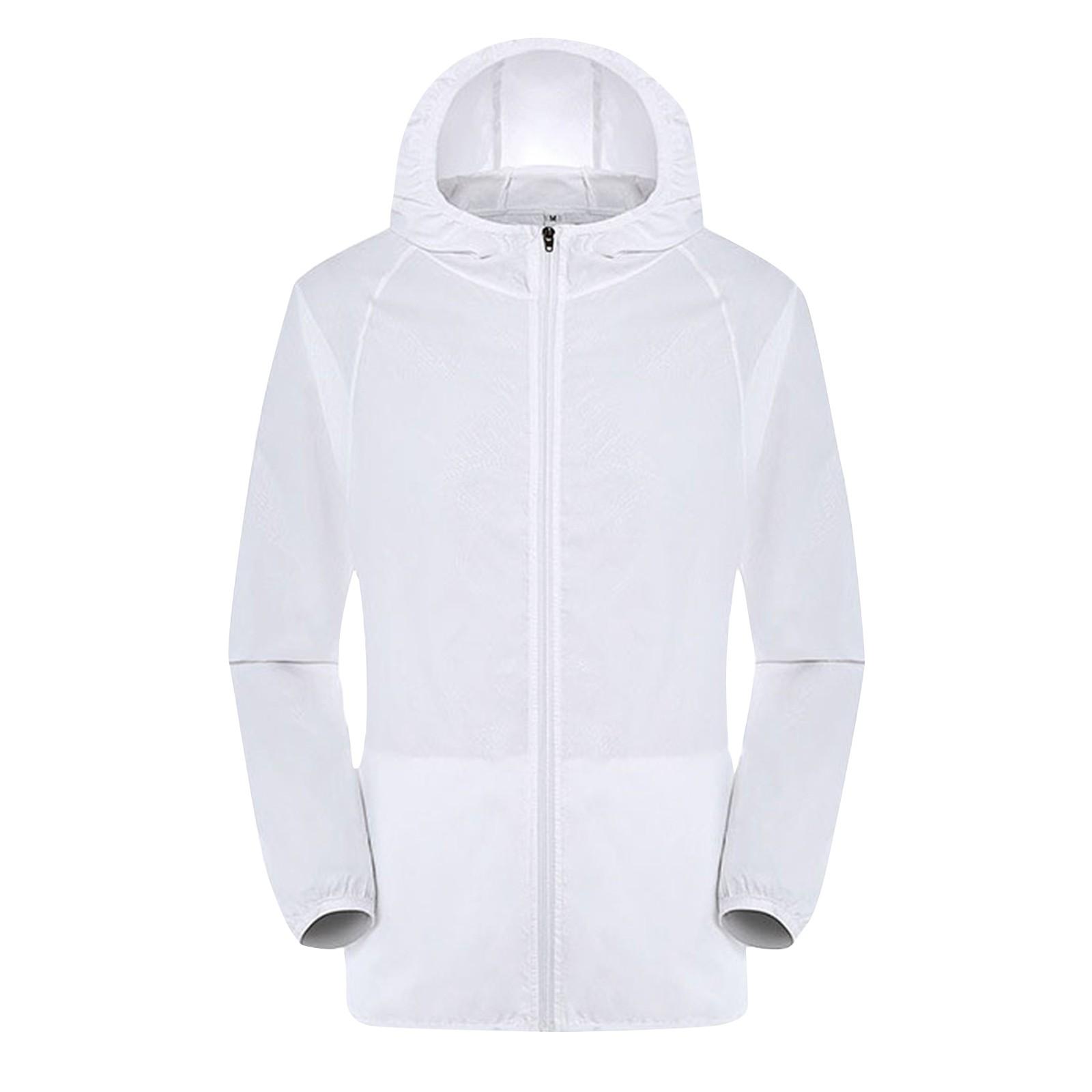 

Унисекс однотонная водонепроницаемая солнцезащитная складная сверхлегкая ветровка XL