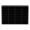 Wood Literature Organizer, 36 Compartments, File Sorter with Removable Shelves, Mailboxes Slot for Office Home Classroom Mailrooms Organization, EPA