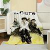 Band T-The Cure Throw Soft Warm Flannel Fleece Throw Blanket, Cozy Plush for Sofa Bed & All Seasons
