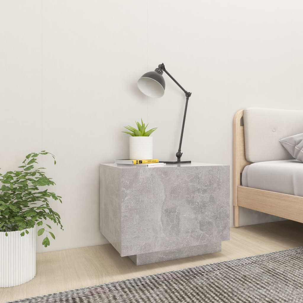 Vidaxl Szafka Nocna, Szarość Betonu, 100X35X40 Cm, Płyta Wiórowa