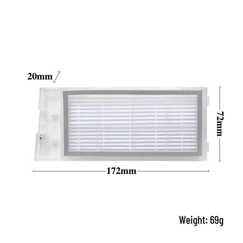 Roidmi EVE PLUS Accessories: Main Brush, Dust Bag, Side Brush, Rag, Filter, Mop