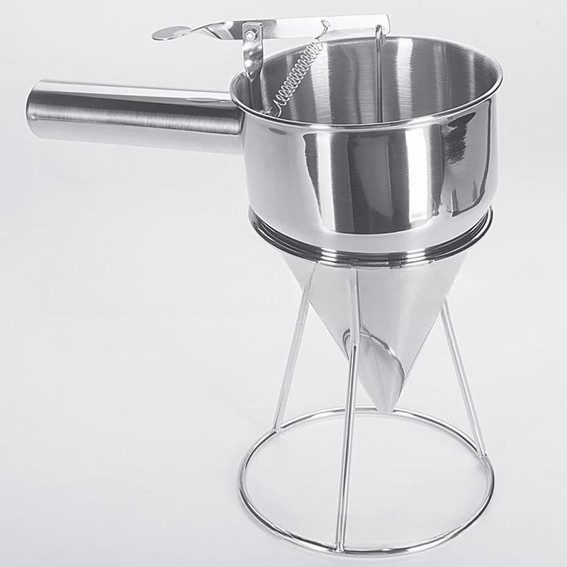 Stainless Steel Takoyaki Batter Funnel with Stand