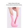 4Pcs Pet Bathing Foot Cover Silicone AntiScratch Cat   Protector Pet Supplies for Bathing(Pink )