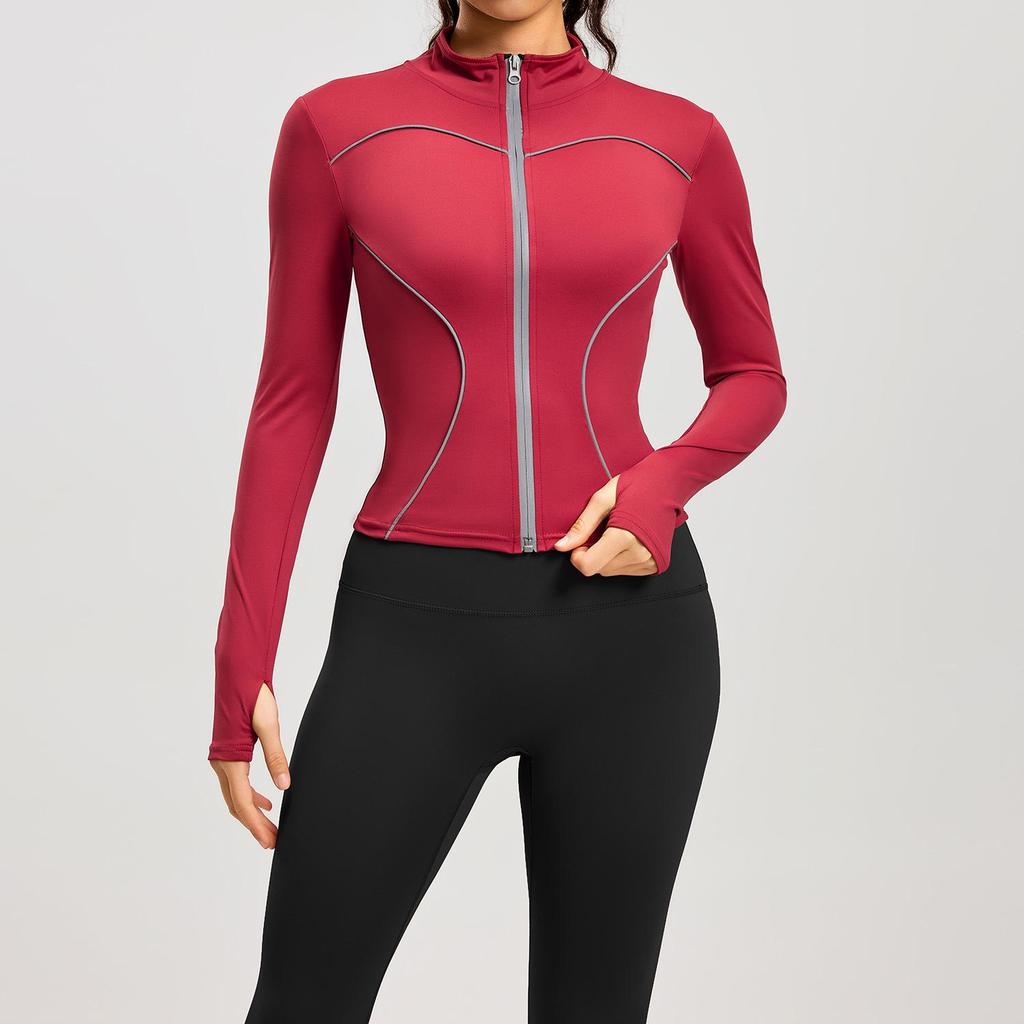 Spring/Summer Windproof Reflective Slim-Fit Yoga & Running Fitness Set