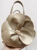 Französische Blütenblatt-Blumen-Handtasche - Frühlings-Tragetasche & Umhängetasche mit Kette für Damen