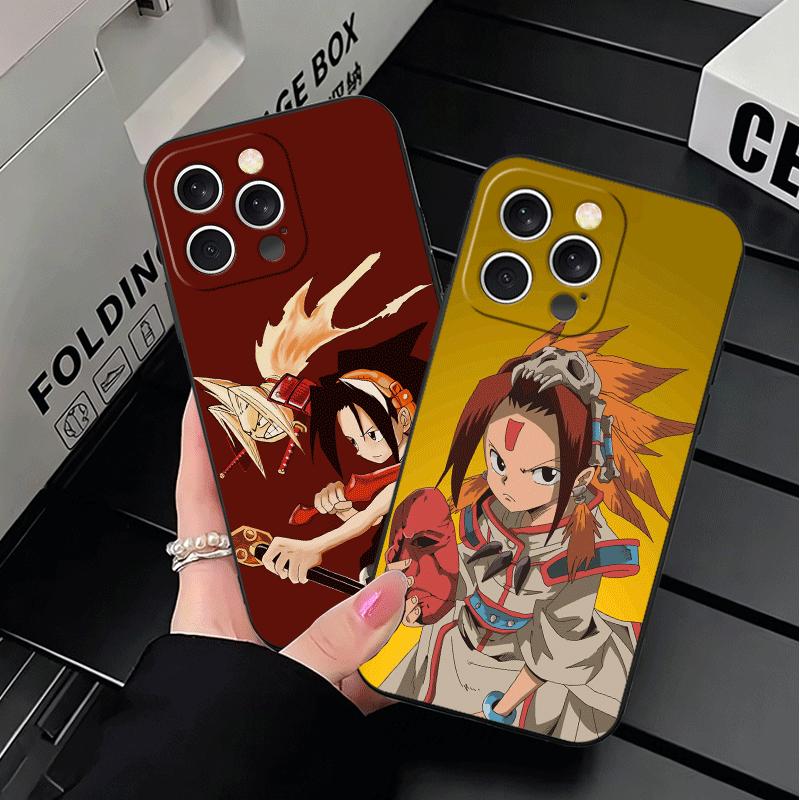 Anime Shaman King Soft Phone Case for iPhone 16 16E 17 Air 15 Pro Max 14 Plus 13 Mini 11 12 7 Black Cover Back Shell