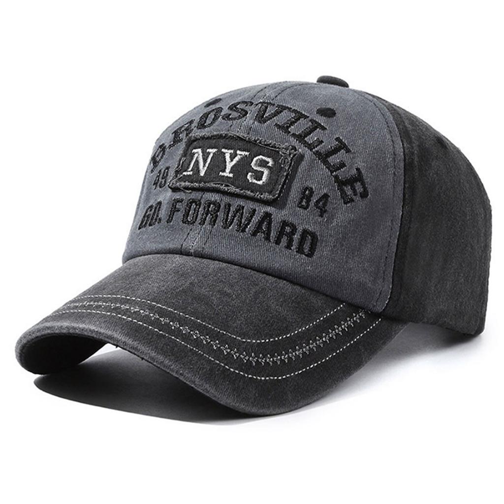 Gorra de béisbol unisex ajustable con bordado Nys, gorras retro, primavera otoño, deporte al aire libre, viaje para mujeres hombres