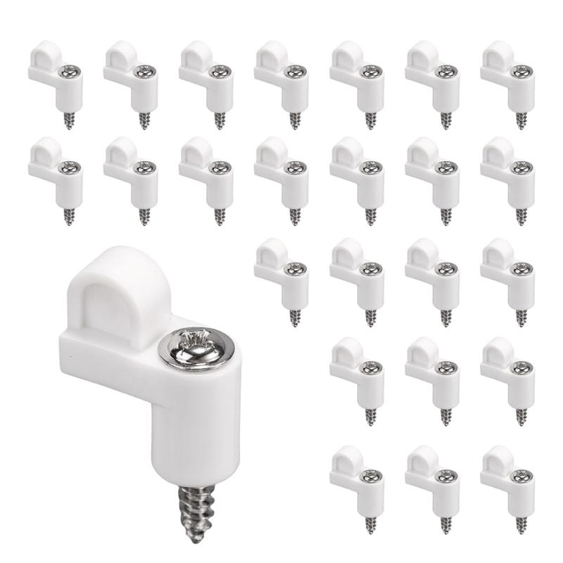 Pack Of 24 Strong Nylon Window Screen Clip & Metal Screws Strong Window Screen Fasteners For Secure Installation белый