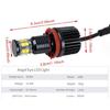 Bright 6000K White LED Angel Eyes Headlight 120W Enhanced Technology Style For E90 E92 E60 E70 Car Light