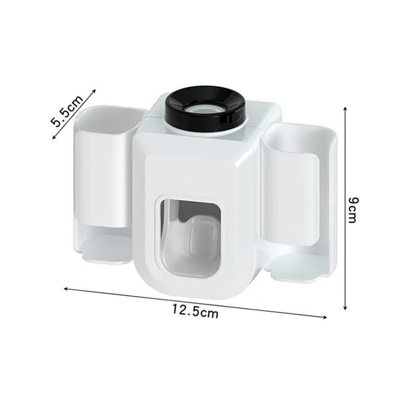 Wall Mounted Automatic Toothpaste Dispenser Toothbrush Holder Bathroom Punch Free Multi-Function Electric Toothbrush Holder