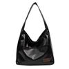 Trendy Casual Women'S Handbag Soft Pu Solid Color Shoulder Bag Large Capacity Storage Simple Hobos Tote Bag For Outings Quality