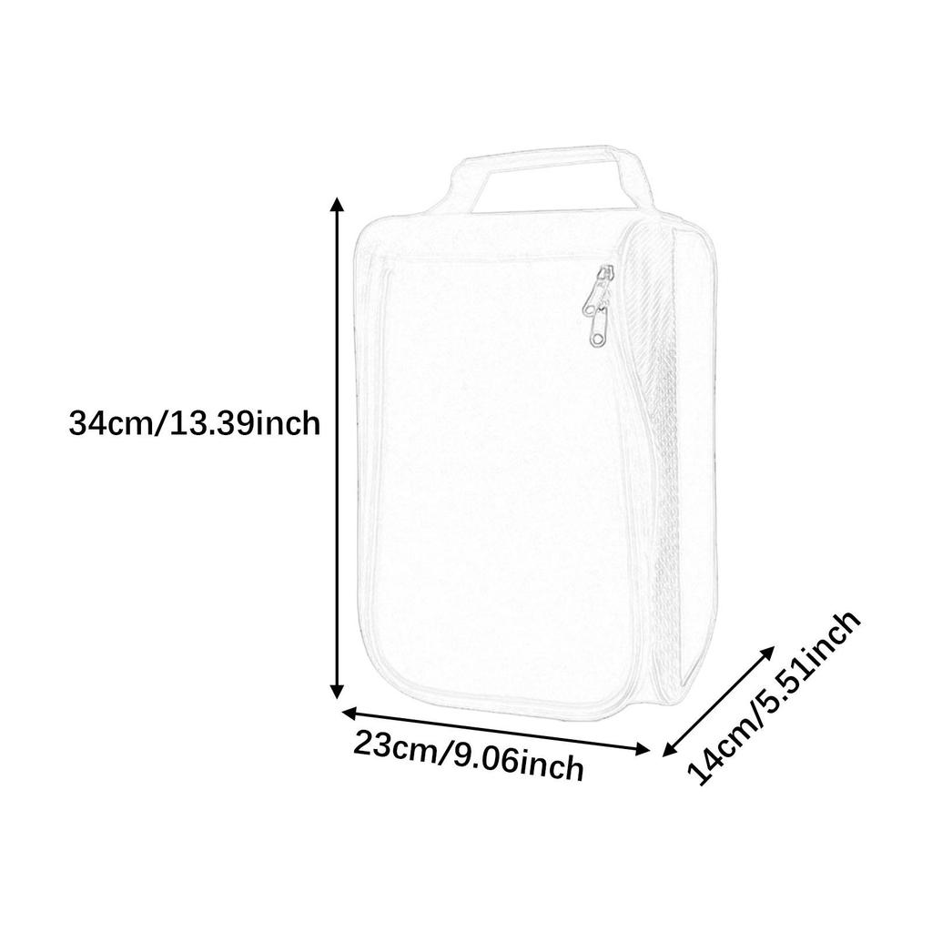 Sports Shoes Case Multiuse Storage Zipper Tote Golf Supplies Breathable Golf Shoe Pouch for Running Men Women Travel Hiking Gym