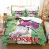 Anime Rurouni Kenshin Bedding Set Duvet Cover Bed Set Quilt Cover Pillowcase Comforter King Queen Size Boys Adult Bedding Set