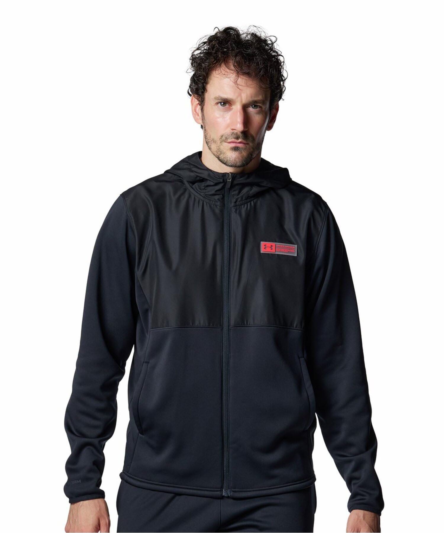 UA ARMOUR FLEECE MAX FZ HD Black L 6007733(001) чёрный