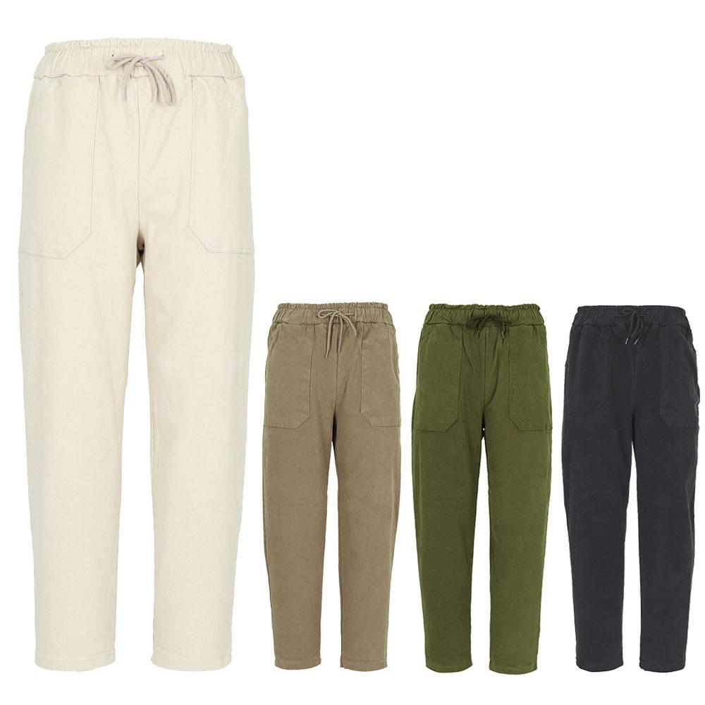 KIM YOUNG JOO GOLF Spring/Autumn Fatigue Cotton-Spandex Men'S Wide Cotton Pants Dosmsl83