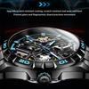 OUPINKE Men's Watch Waterproof Fully Automatic Mechanical Watch Full Hollow High -end Watch