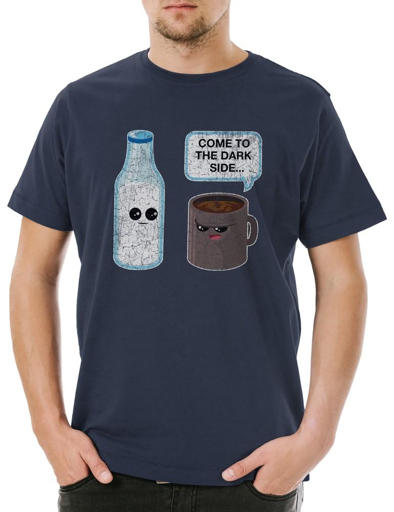 

Кофе Тёмной Стороны Мужская футболка Кофеин Звезда Зависимый Кофе Кафе Войны Учитель 4XL