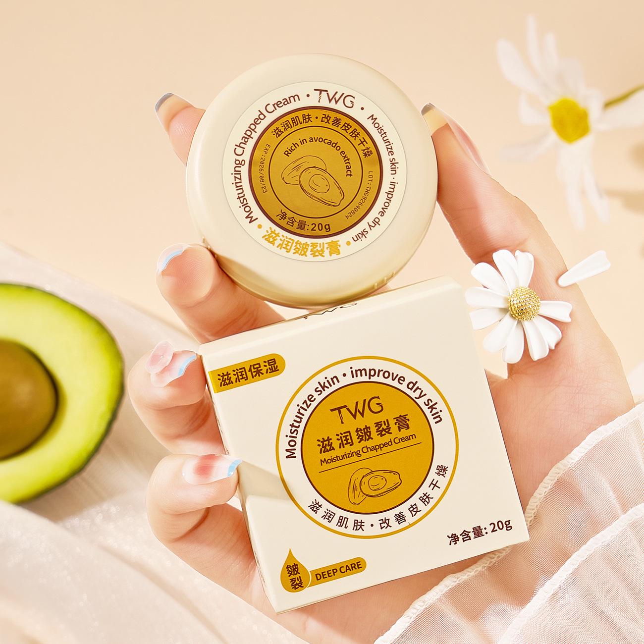 TWG Anti-Riss Hand- & Fußcreme - Linderung bei Trockenheit & Erfrierungen beige