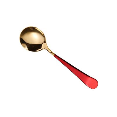 Cucchiaio Inossidabile Arrotondato Manico Lungo Cucchiai Manici Riutilizzabile Cura Setaccio Ristorante Strumenti da Cucina Zuppa Porridge